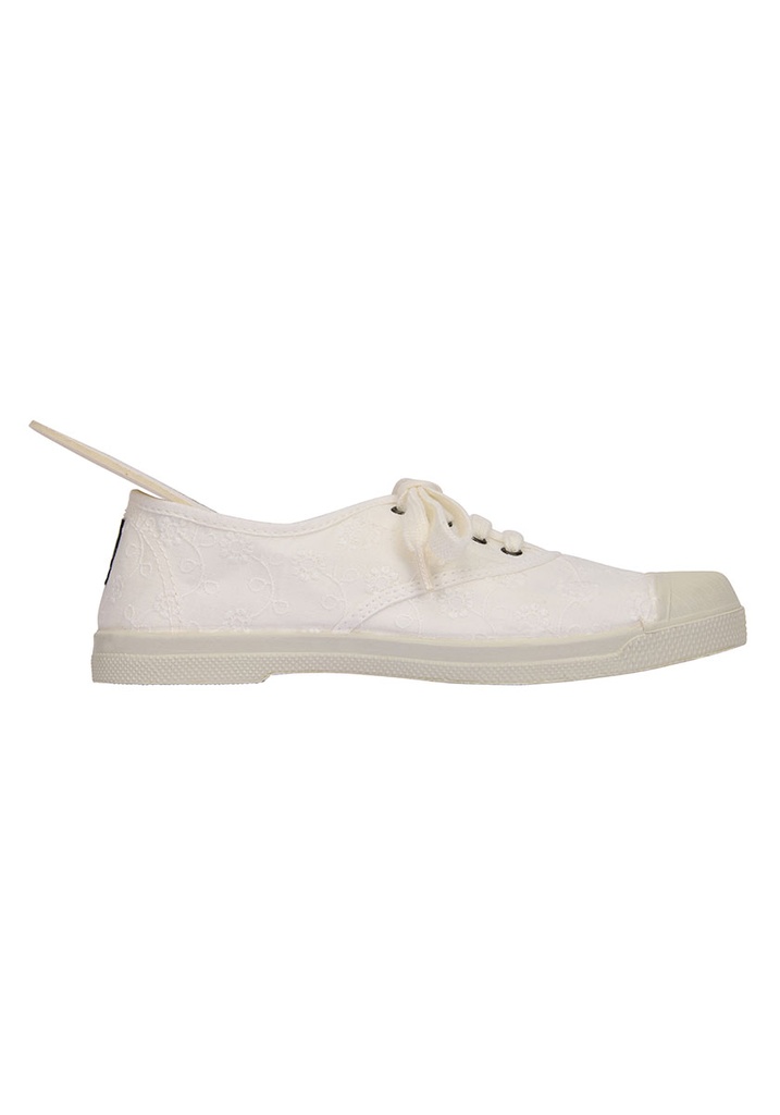 Tennis blanches d t pour femme La Ferme du Mohair
